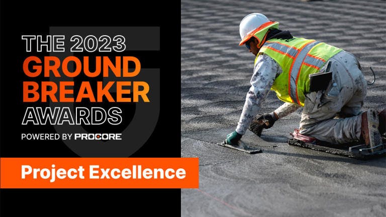 2023 Groundbreaker awards "Project Excellence: Subcontractor" category