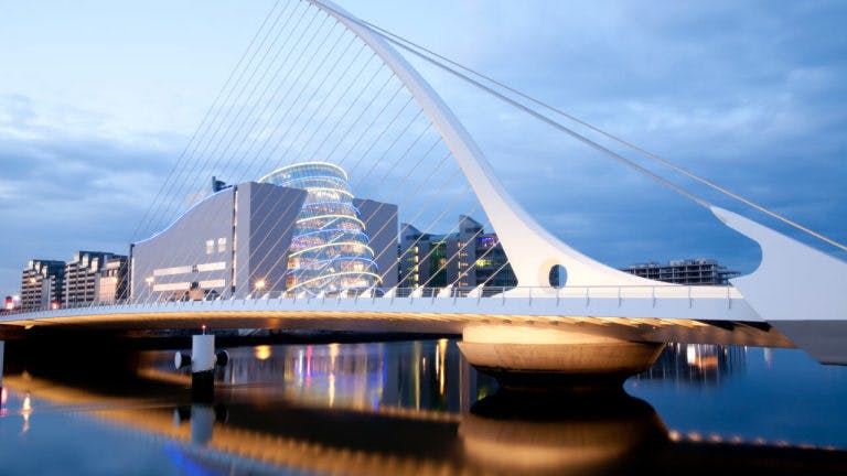 The Dublin Link bridge