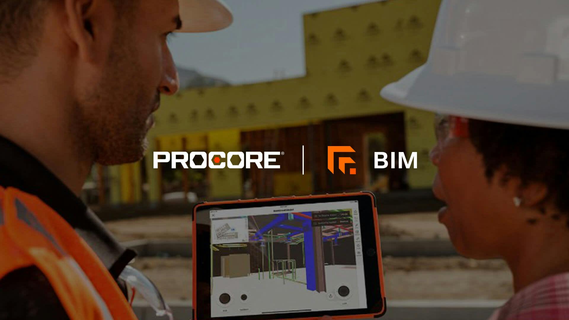 Procore BIM being used on a construction site