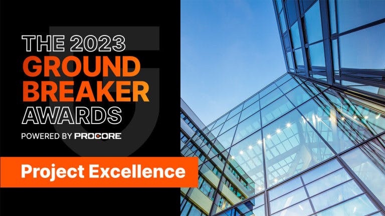 2023 Groundbreaker awards "Project Excellence: Owner" category