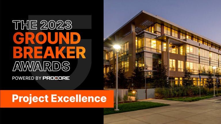 2023 Groundbreaker awards "Project Excellence: General Contractor" category