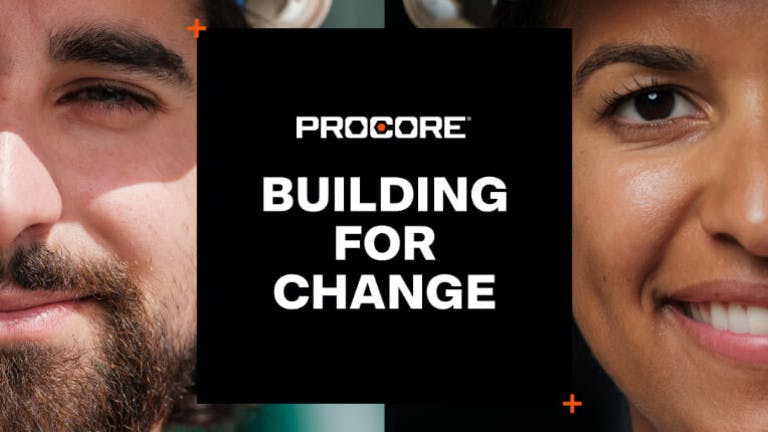 Procore Building for Change graphic
