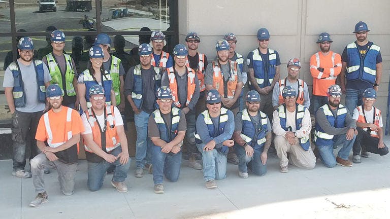 Medtronic, U.S. Engineering Construction workers posing for the camera