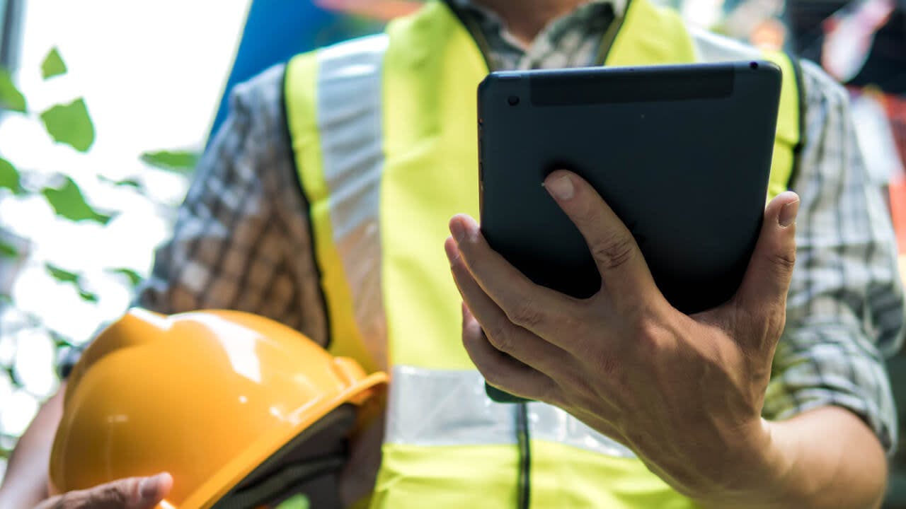 Construction Manager on an iPad
