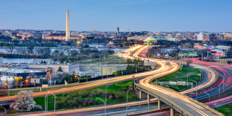 Overhead photo of Washington, D.C.