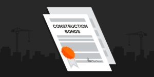 Illustration of construction bond documents.