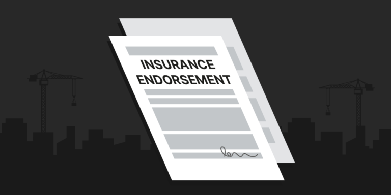 Illustration of insurance endorsement documents.