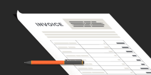 An illustration of a construction invoice