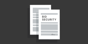 Illustration of bid security documents