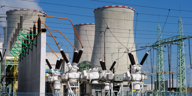 Photo of power plant construction on a nuclear power facility