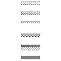 wall construction drawing symbol