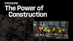Logo for The Power of Construction podcast by Procore,