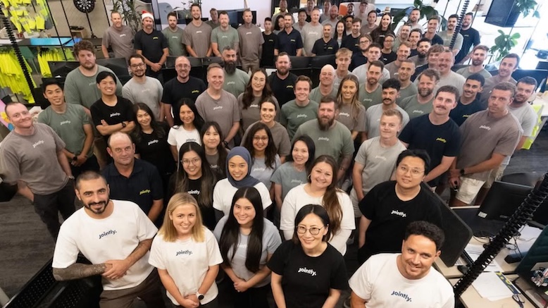A group photo of the team of employees at Jointly